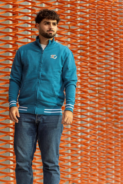 Sudadera hombre ETNIKE: sin capucha, con cremallera y bolsillos